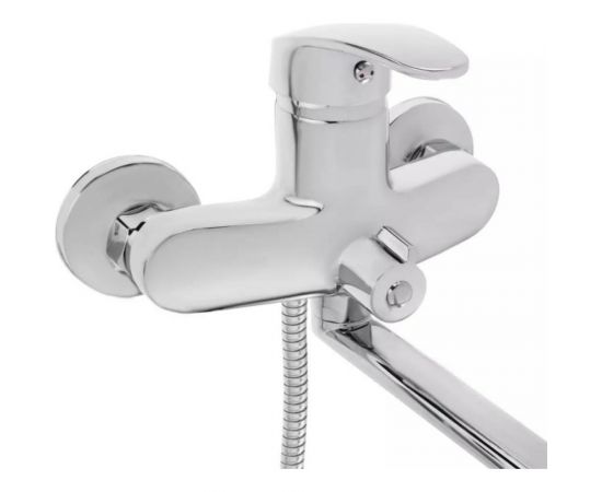 Смеситель для ванны СоюзКран с душем, прямой излив 35 см, керамический картридж 40 мм SK08-P114 567-099 – изображение 2