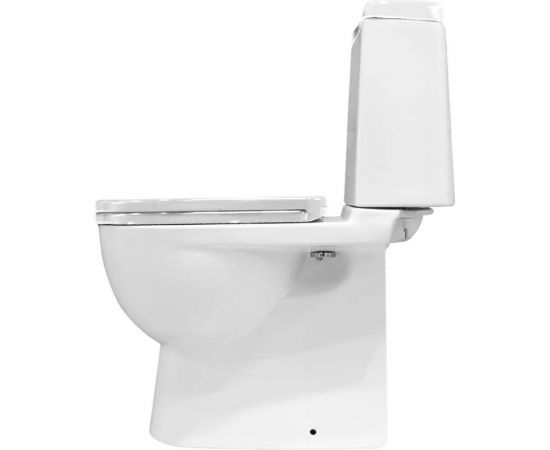 Унитаз-компакт SANITA LUXE Exclusive белый S1 с двухреж арматурой А 77.57.114.3, сиденьем ID 01 003 Next, бел. 00000125199 – изображение 3