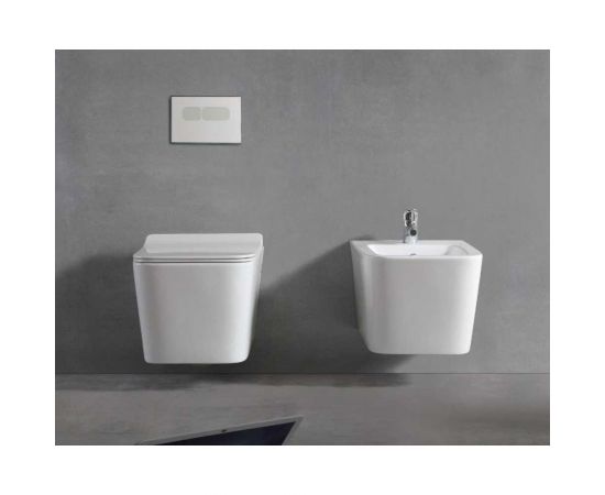 Унитаз подвесной безободковый с сиденьем с микролифтом BOND F04-10 – изображение 3