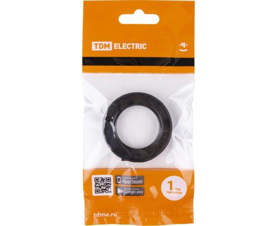 Кольцо для патрона TDM Е14, термостойкий пластик, черный, SQ0335-0169 – изображение 3