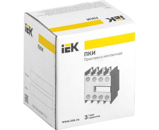 Приставка IEK ПКИ-31 дополнительные контакты 3з+1р KPK10-31 – изображение 3