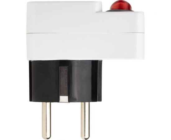 Угловая вилка duwi с заземлением с выключателем белая 16А 250В 30471 5 – изображение 3