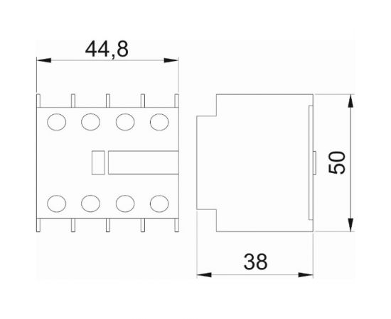 Приставка IEK ПКИ-31 дополнительные контакты 3з+1р KPK10-31 – изображение 4