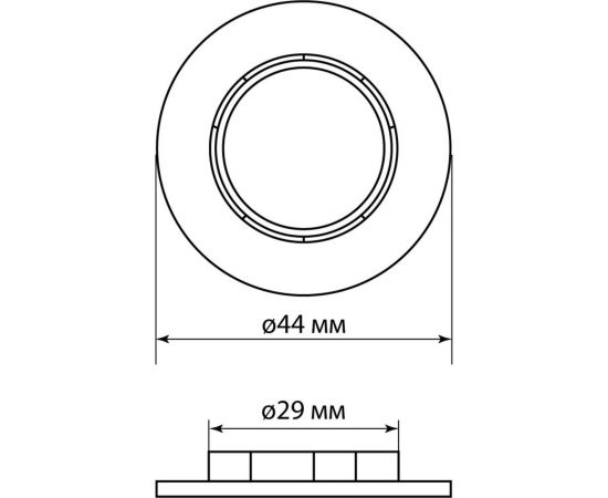 Кольцо для патрона TDM Е14, термостойкий пластик, черный, SQ0335-0169 – изображение 4