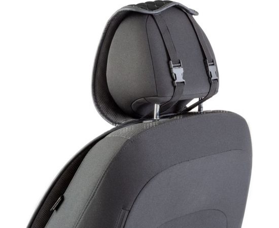 Накидки на передние сиденья CarPerformance, 2 шт. материал fiberflax /мягкий лен/ CUS-1052 BK/GY – изображение 4