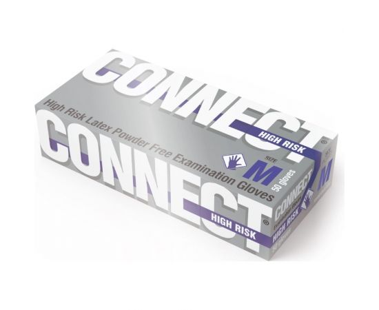 Латексные перчатки повышенной прочности CONNECT 50 шт., размер M CТ0000003299 – изображение 5