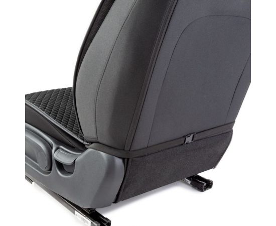 Накидки на передние сиденья CarPerformance, 2 шт. материал fiberflax /мягкий лен/ CUS-1052 BK/GY – изображение 5