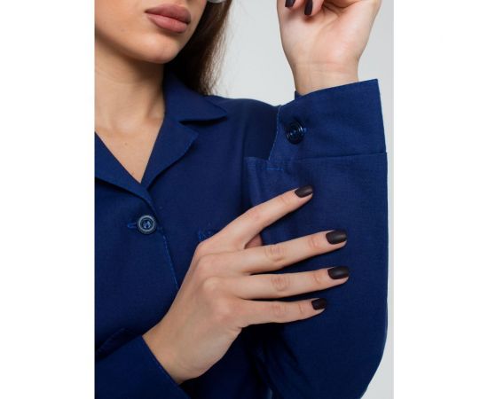 Халат ООО ГУП Бисер Бязь синий, размер 40-42, рост 158-164 4640100804601 – изображение 9