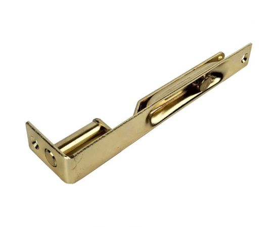 Прямой врезной шпингалет ALDEGHI LUIGI SPA 150x20 мм, сталь с латунным покрытием 211AO015 