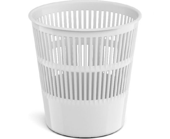 Сетчатая пластиковая корзина для бумаг ErichKrause Classic 9 л, белый 55910 