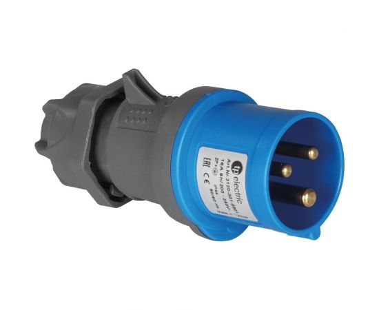 Вилка TP Electric 2P+E 3x32 220-240V 3124-301-0900 