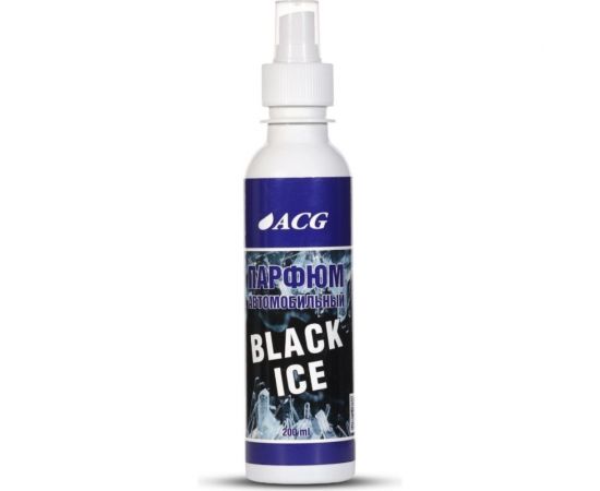Парфюм автомобильный BLACK ICE ACG с ароматом черный лед, 200 мл 1020106 