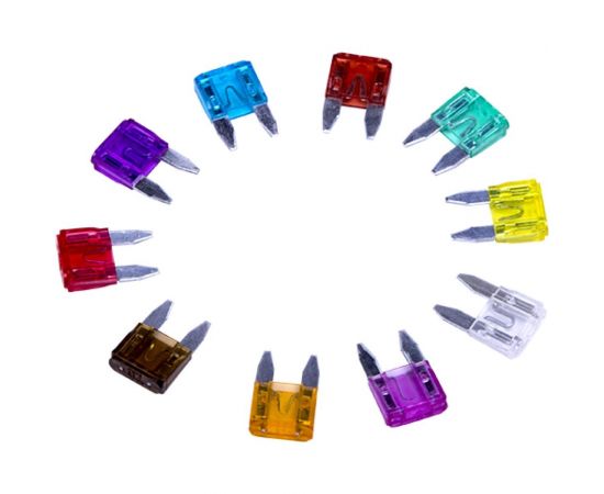 Набор флажковых предохранителей для автомобиля REXANT мини 100 шт. 5-30А, в коробке 80-7023 