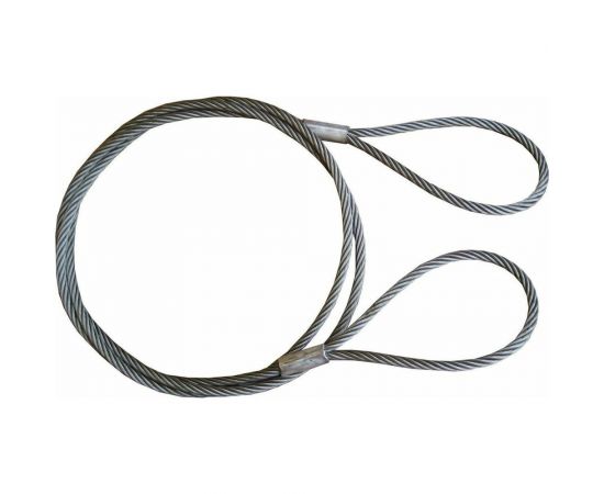 Буксировочный трос Tplus стальной, 100 т, 6 м, петля/петля, d: 29.0 мм T014411 