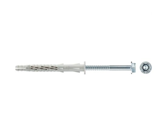 Фасадный дюбель с шурупом Tecfi шлиц TORX, прессшайба 10x100 4 шт 147657 