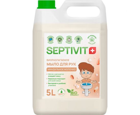 Мыло SEPTIVIT ""Миндальное Молочко"", 5л 182_5 