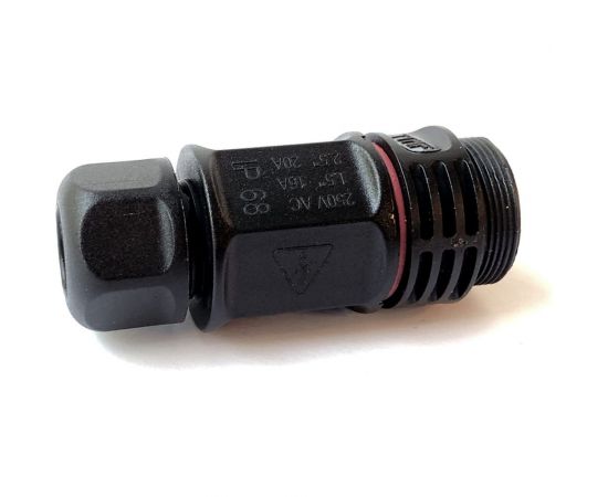 Водостойкий 4-полюсный промышленный разъём TTAF Elektronik вилка 250V 20A IP68 WPM-0400M20 – изображение 2