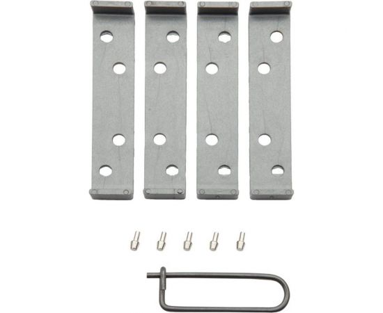 Барная пружинная петля двойного действия ALDEGHI LUIGI SPA 75х34х28 мм, цвет: матовая античная бронза, к-т: 2 шт + ключ с декоративными шурупами 101OS075B2 – изображение 2