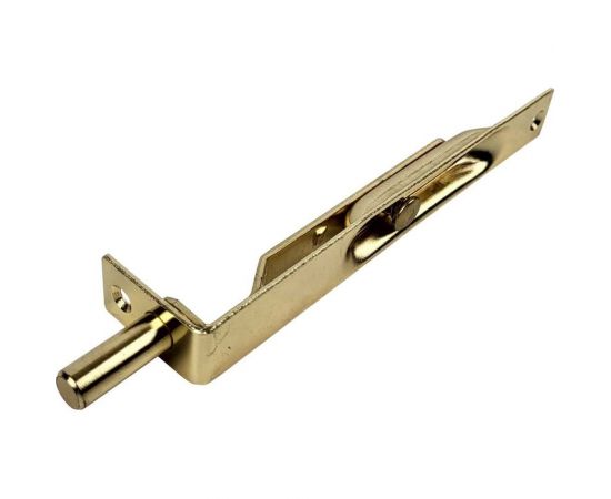 Прямой врезной шпингалет ALDEGHI LUIGI SPA 150x20 мм, сталь с латунным покрытием 211AO015 – изображение 2
