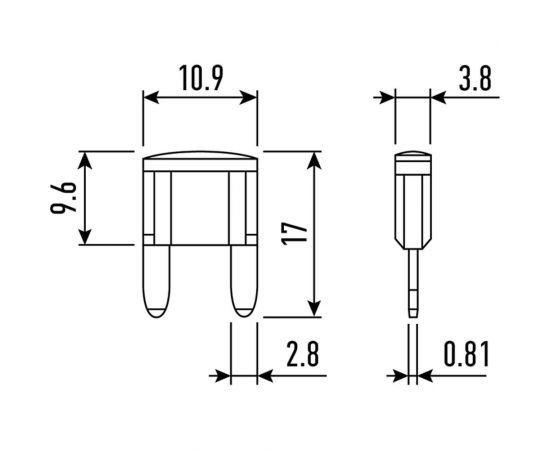 Набор флажковых предохранителей для автомобиля REXANT мини 100 шт. 5-30А, в коробке 80-7023 – изображение 2