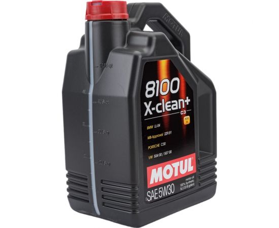 Моторное масло MOTUL 8100 X-clean+ синтетическое, SAE 5W30, 5 л 111684 – изображение 2