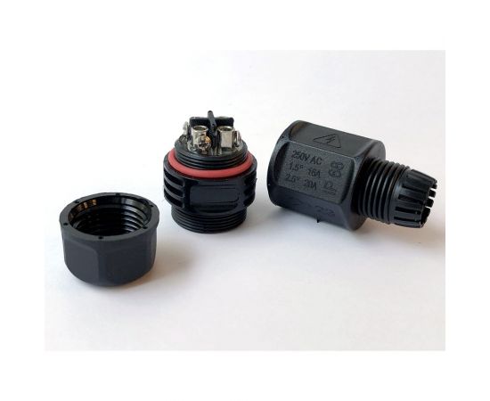 Водостойкий 4-полюсный промышленный разъём TTAF Elektronik вилка 250V 20A IP68 WPM-0400M20 – изображение 3