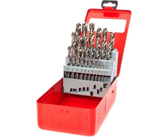 Набор сверл по металлу 25 шт HSS-G, 1-13 мм (501052) REDVERG 6680977 – изображение 3