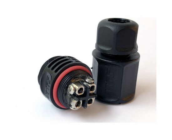Водостойкий 4-полюсный промышленный разъём TTAF Elektronik вилка 250V 20A IP68 WPM-0400M20 – изображение 4