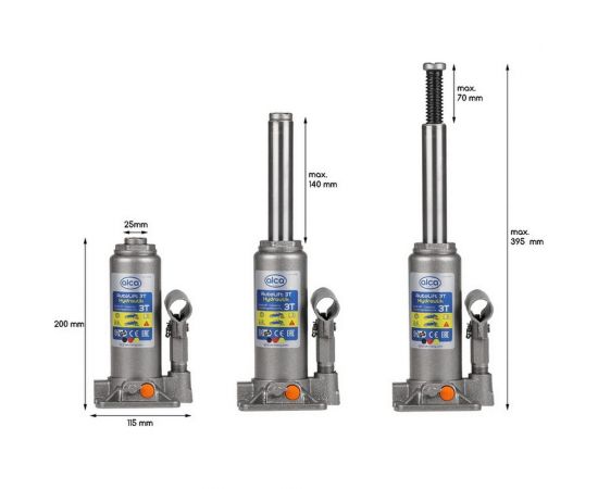 Гидравлический домкрат Alca 3т 431100 – изображение 4