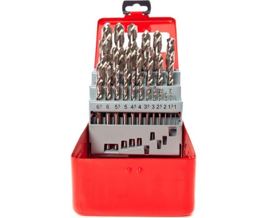 Набор сверл по металлу 25 шт HSS-G, 1-13 мм (501052) REDVERG 6680977 – изображение 4
