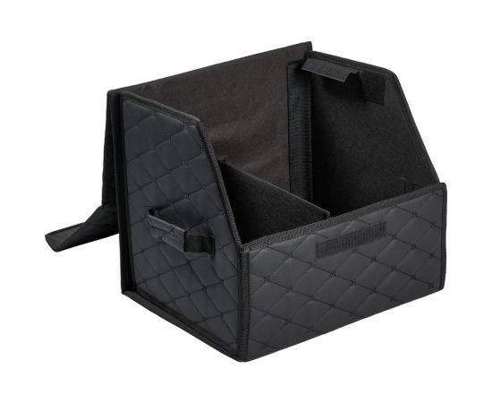 Органайзер-саквояж в багажник Airline стеганный ромб, черный ADSO002 – изображение 4