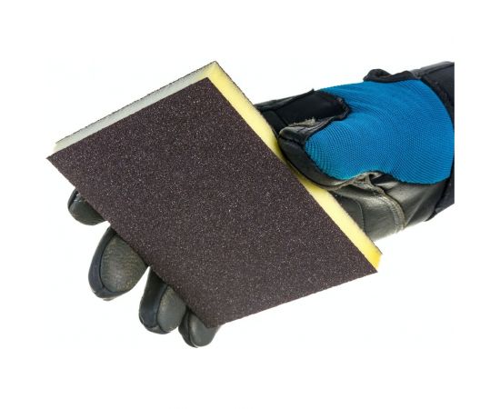 Губка абразивная двухсторонняя (123x98x12.5 мм; Р60) Flexione 90000044 – изображение 4