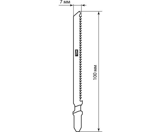 Пилки по дереву Рубин T101BR, HCS, 2 шт для электролобзика TDM SQ1089-0203 – изображение 5