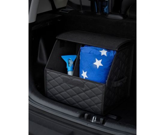 Органайзер-саквояж в багажник Airline стеганный ромб, черный ADSO002 – изображение 10