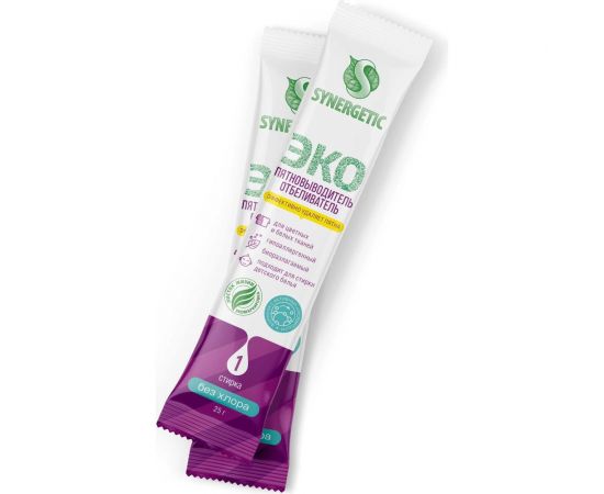 Пятновыводитель-отбеливатель SYNERGETIC 50 стиков 111104 – изображение 10