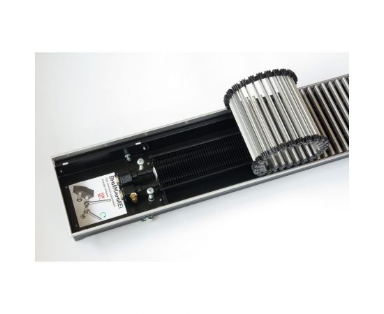 Внутрипольный водяной конвектор KVZ с решеткой KVZ-180-70-1200-UA/RRA-180-1200-A 