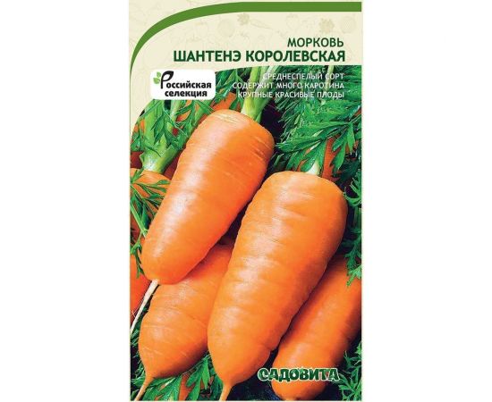 Семена Садовита Морковь Шантенэ королевская 1 г 00216527 