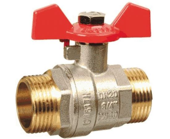 Шаровой кран Terma RED 1/2 н/н бабочка 26115 