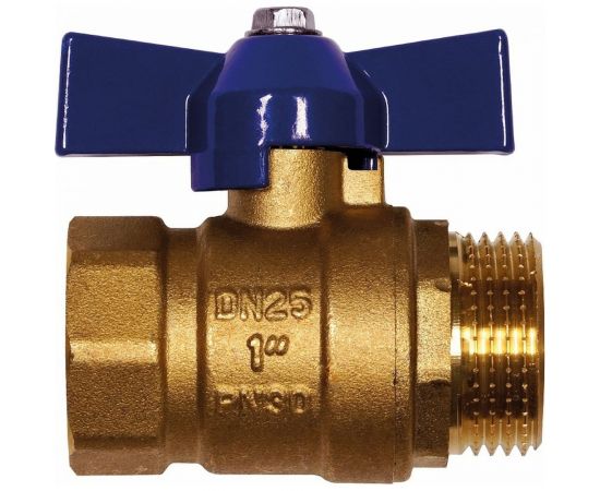 Шаровой кран RM -L ВР-НР 1 муфтовый, бабочка Ду25 Ру30 11Б27п1 L-1FMB 