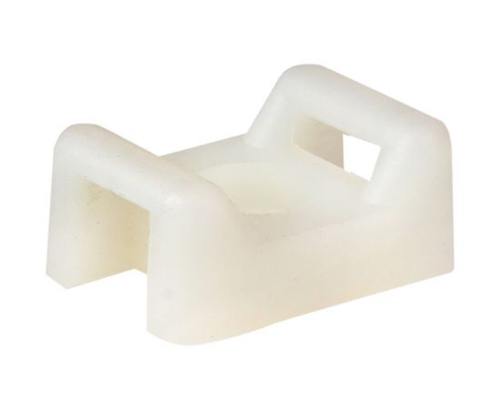 Площадка под хомуты EKF 22x16 с монтажным отверстием М4 белая 100 шт. PROxima pmo-22-16-w 