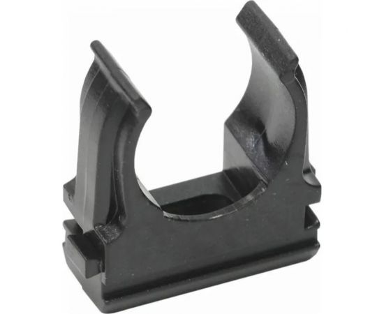 Крепеж-клипса для монтажа труб ТРИЗАМ O 25 мм, черная, 10 шт. TRZ0375 