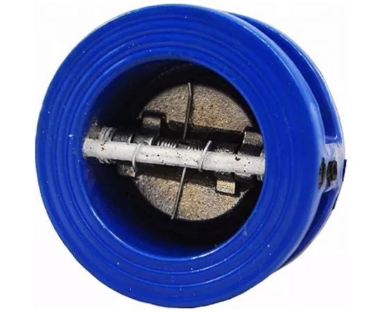 Обратный клапан DN.ru чугунный Ду100 Ру16 двухстворчатый межфланцевый D100-01481 