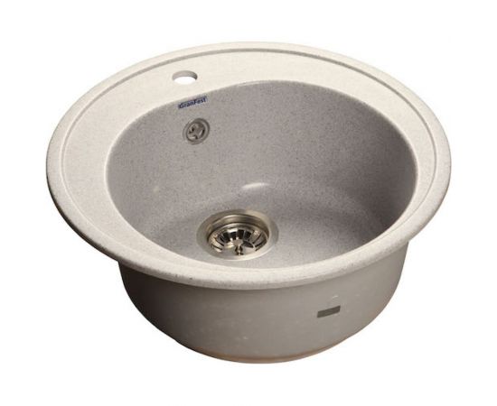 Композитная мойка GRANFEST Rondo GF-R510 508х505, круглая, серая 310 417513 
