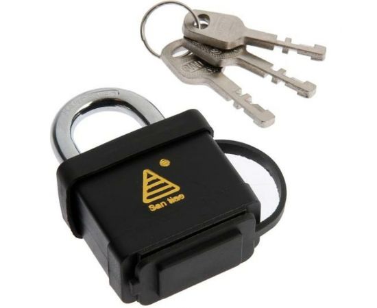 Навесной замок Сималенд 42 мм, влагозащищенный, короткая дужка, 3 ключа 5392203 