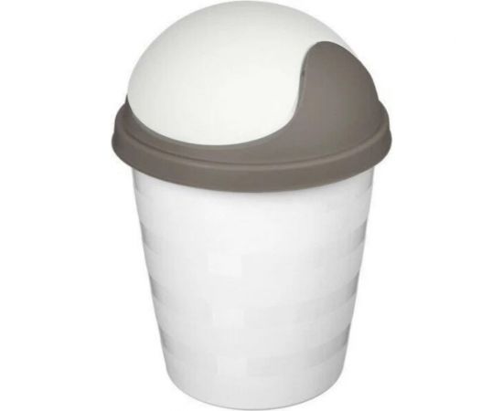 Контейнер для мусора ""Rambai"" круглый 5,5л (светло-серый) Idiland 221303421/03 