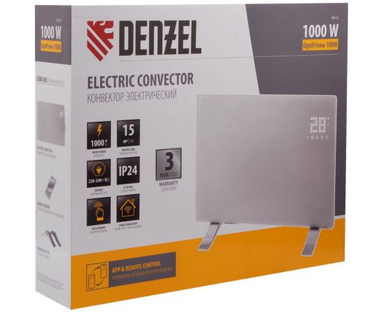 Электрический конвектор Denzel optiprime-1000, wi-fi, тачскрин, цифровой термостат, 1000 вт 98121 – изображение 18