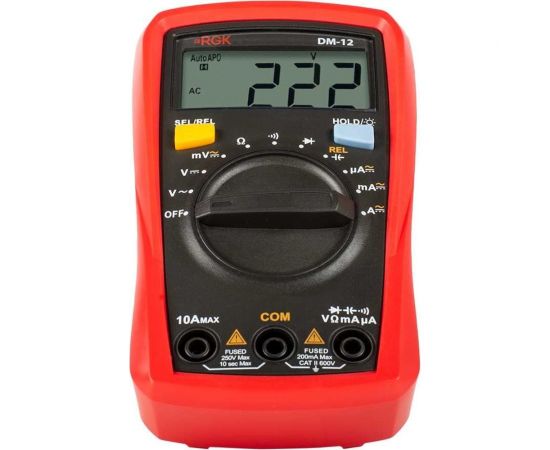 Цифровой мультиметр с поверкой RGK DM-12 779630 – изображение 2