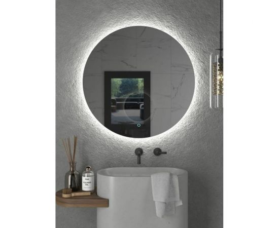 Зеркало Onika круглое Сола 80 с LED подсветкой 208097 – изображение 3