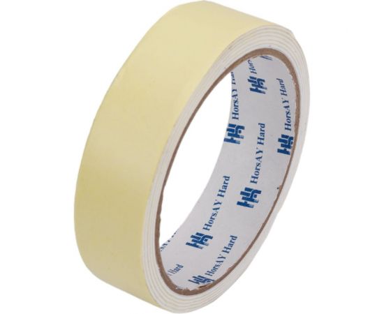 Клейкая двухсторонняя монтажная лента HorsAY Hard 25 мм x 1.5 м 2709-003 – изображение 3
