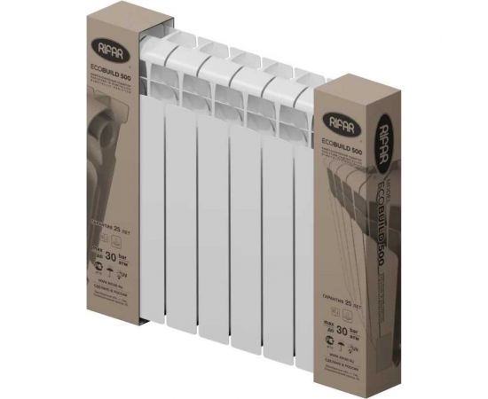 Радиатор RIFAR Ecobuild 300 - 8 RE30008 – изображение 3